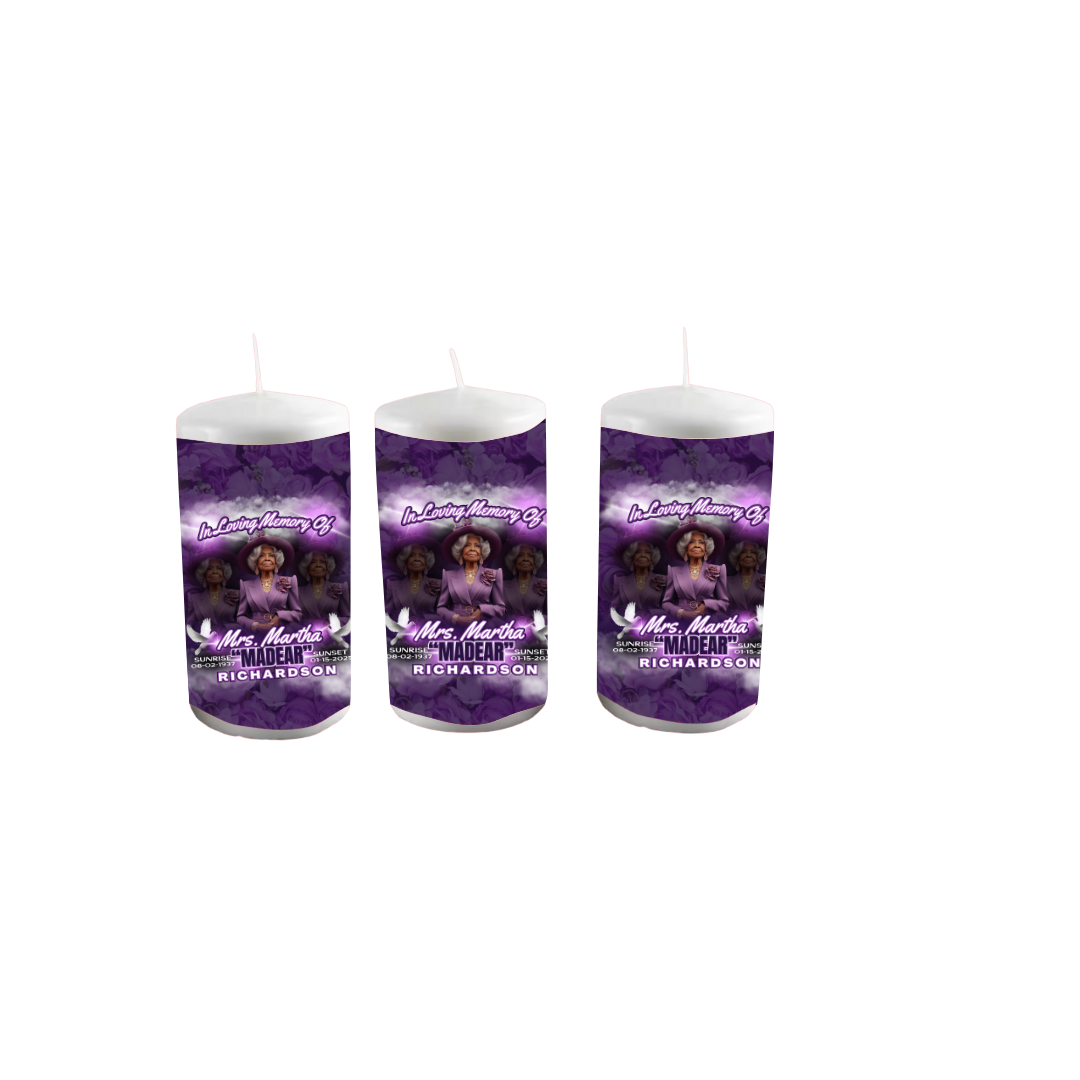 CUSTUMIZED WAX CANDLE